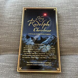 A Very Rudolph Christmas 3 CD Set w/ Holiday Songbook 1999 43 Tracks VG